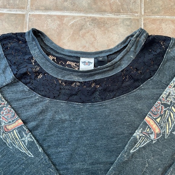 Women Harley Davidson Ragland Style Top - Picture 2 of 10